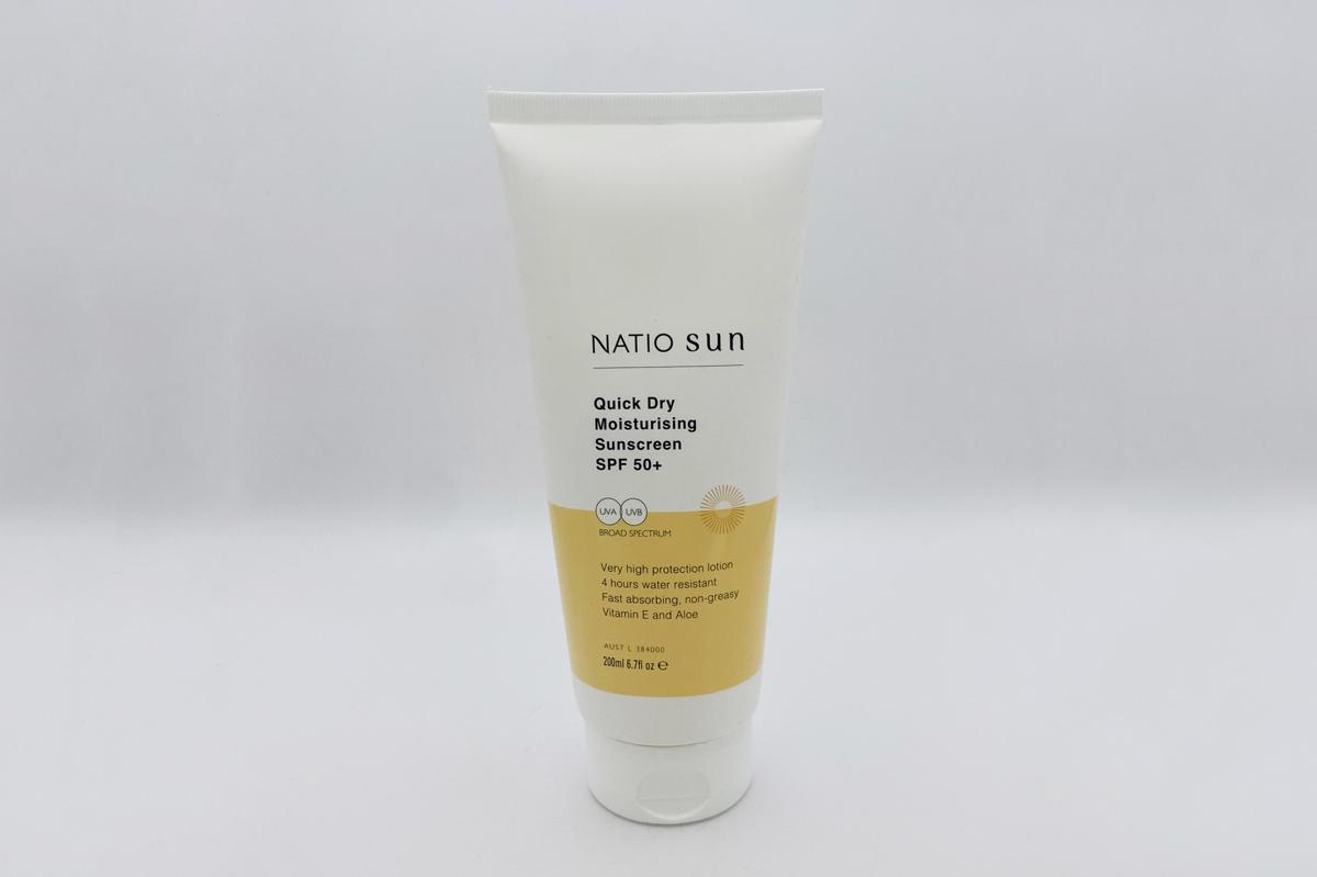 Natio Sun Quick Dry Moisturising Sunscreen SPF50+ - Sunscreens ...