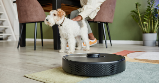 Robot vacuum cleaners promo pet hair