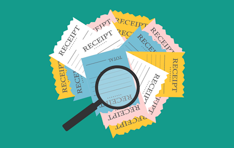 Image of receipts