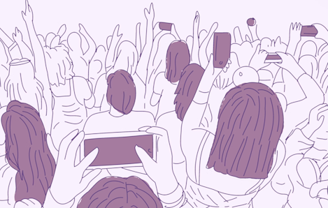 Image of people at a concert