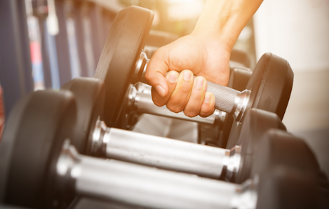 Image of gym weights