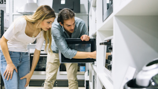 Image of a couple shopping