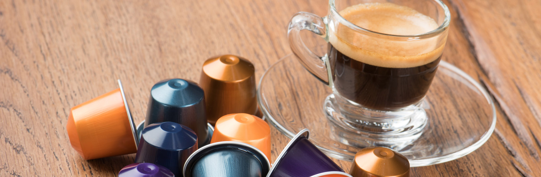 Espresso with coffee capsules