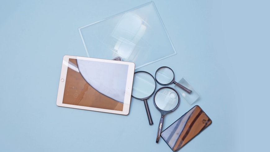 Vision magnifiers width