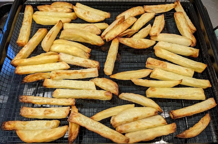 Air fryer basket chips2 width