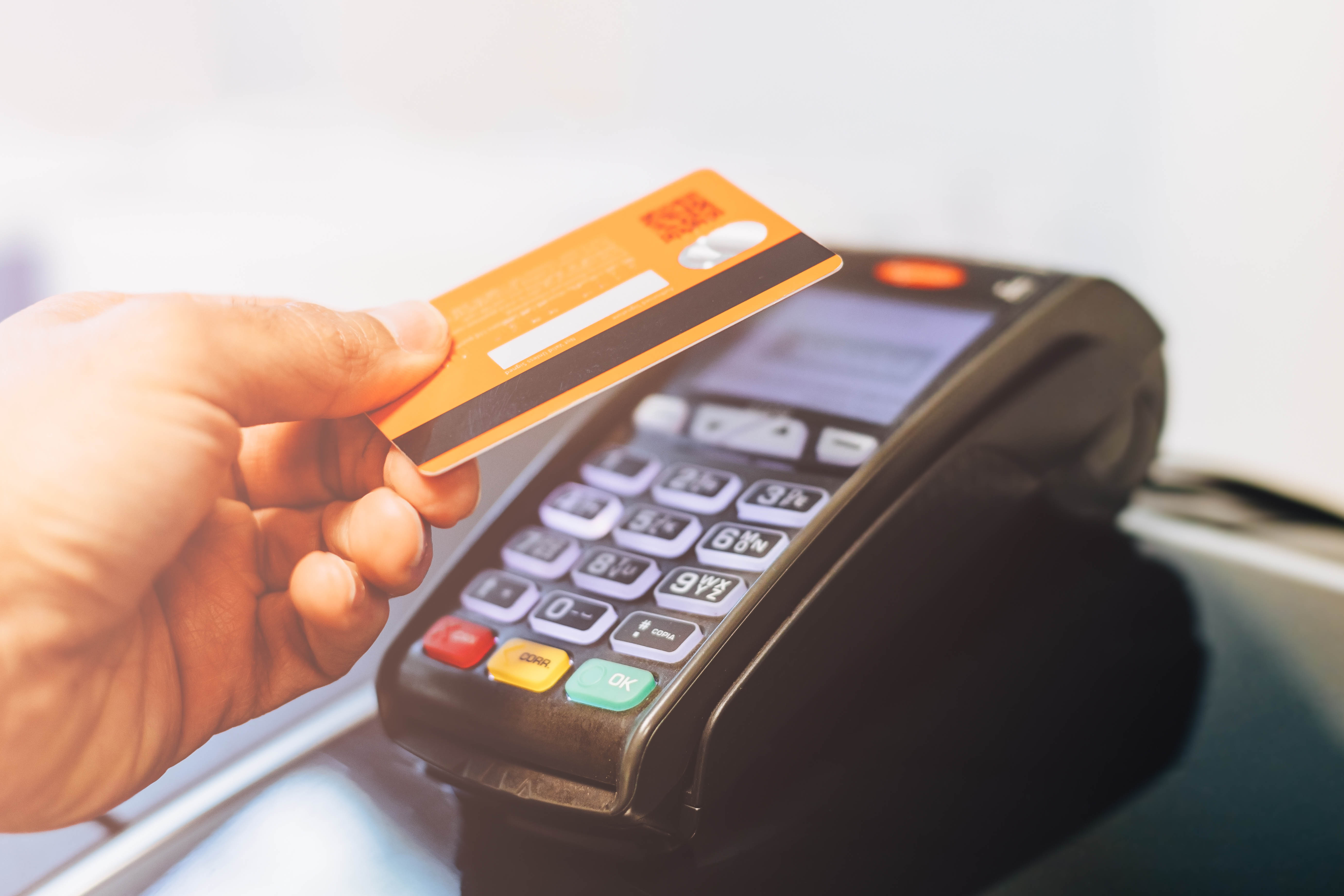 Credit card surcharge width