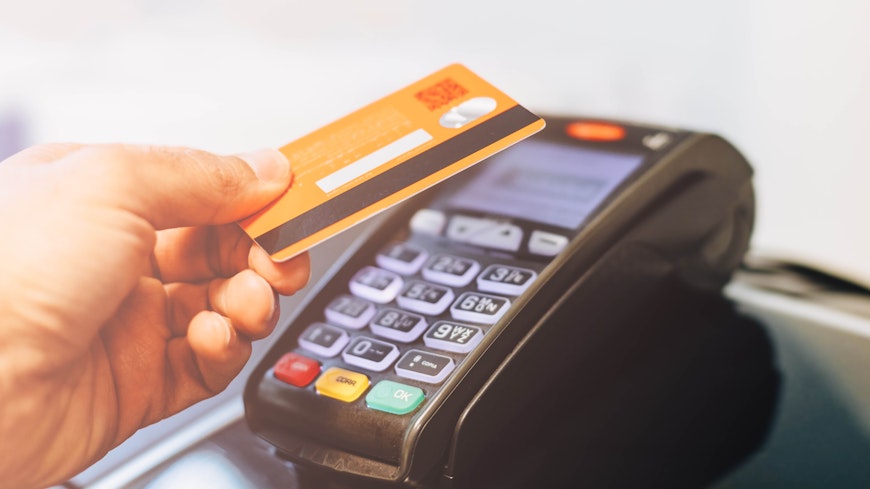 Credit card surcharge width