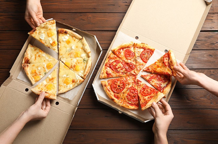 Pizza delivery width