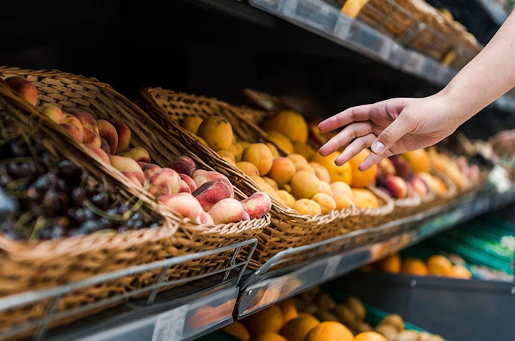 Supermarket announcement width