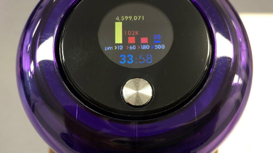 Dyson v15 dust detection width