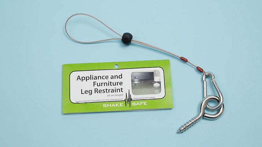 Shakesafe appliance furniture leg restraint