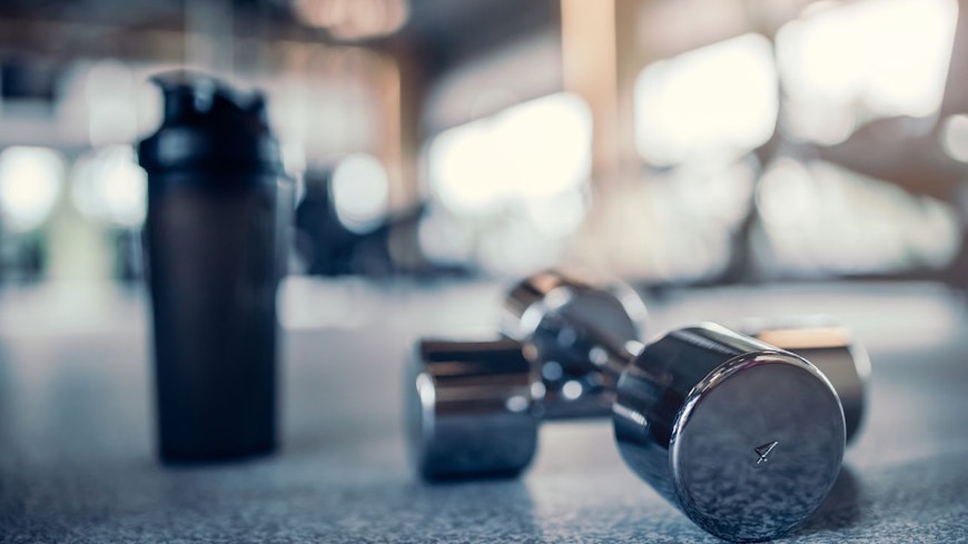 Image of weights at the gym