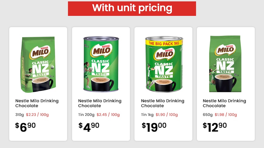 Milo unit with width