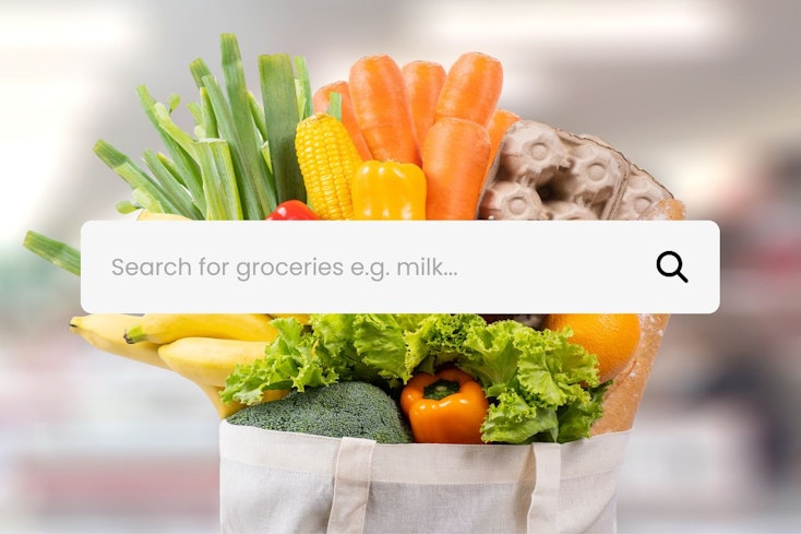 Image of groceries in a bag