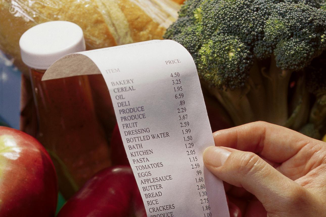 Image of a supermarket receipt