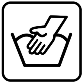 Hand wash only symbol