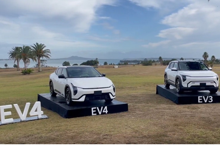 Image of Kia EV4 and EV3 vehicles