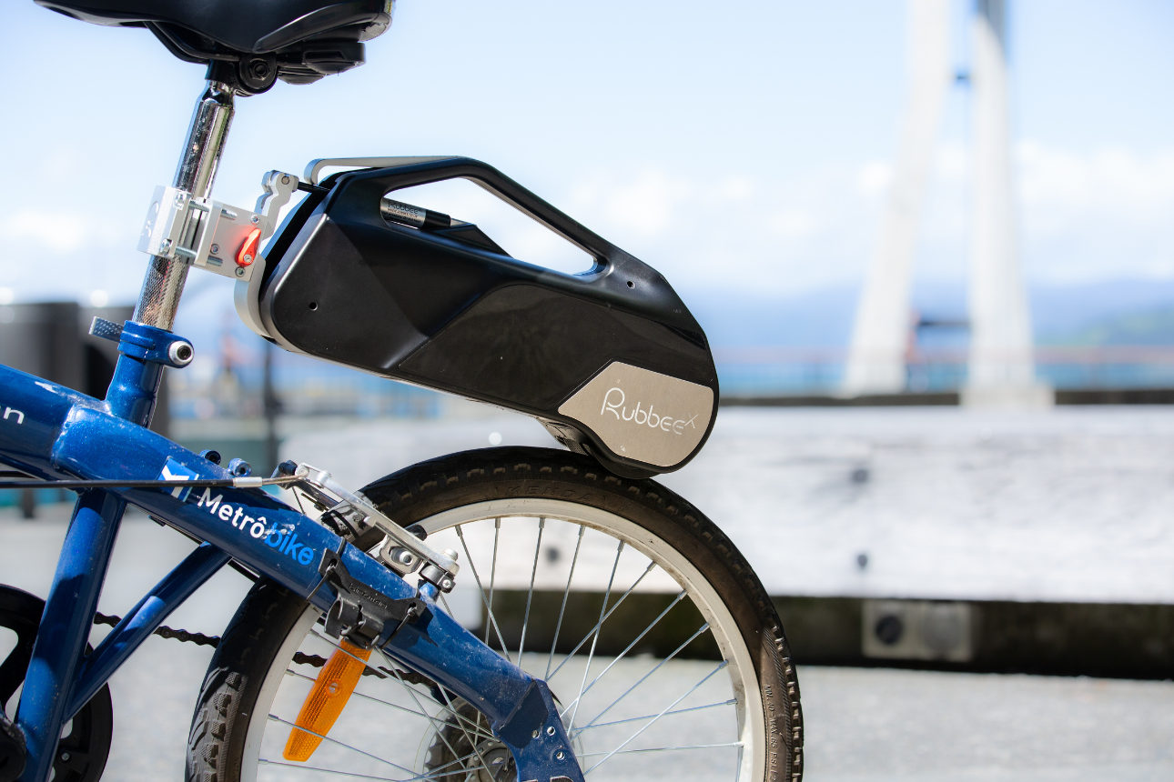 Image of the Rubbee X e-bike conversion kit