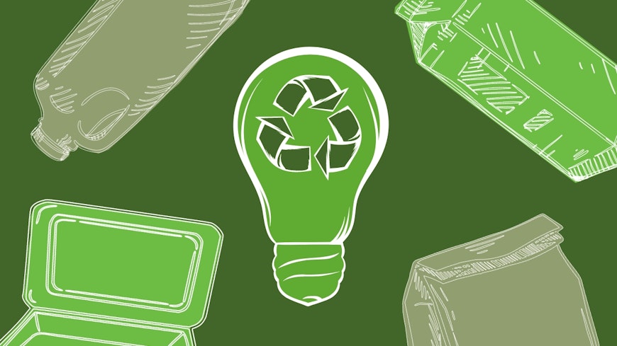 Graphic of environmentally friendly products