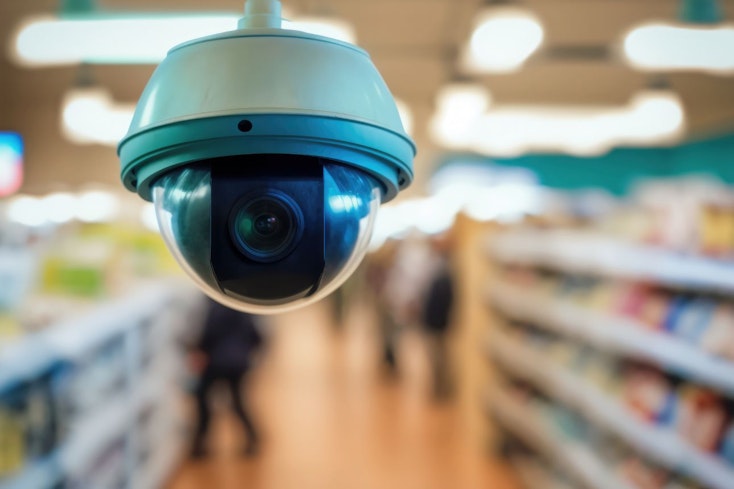 Image of a camera at the supermarket