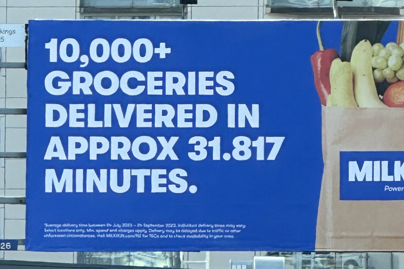 Image of a Milkrun billboard