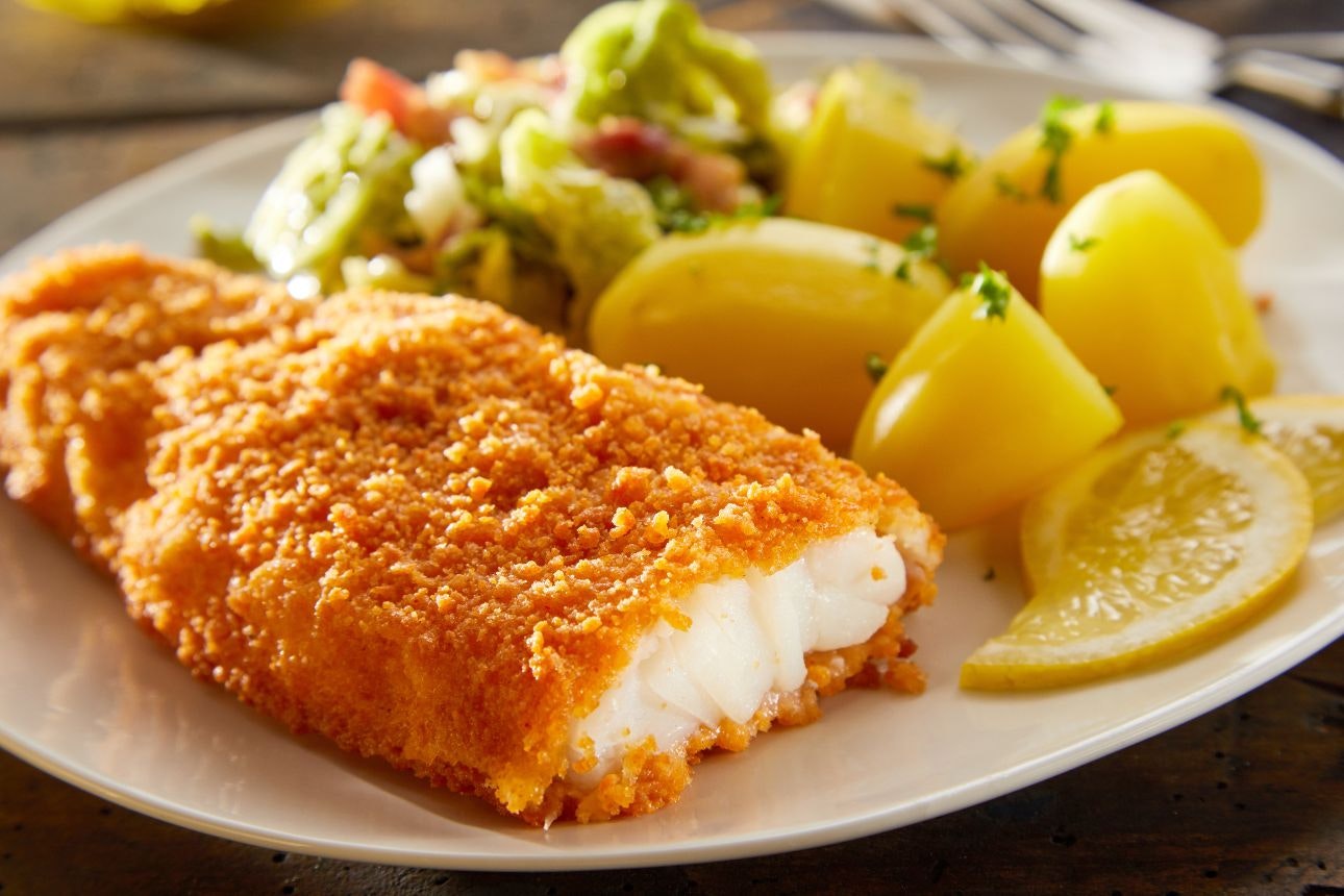 Image of frozen crumbed fish