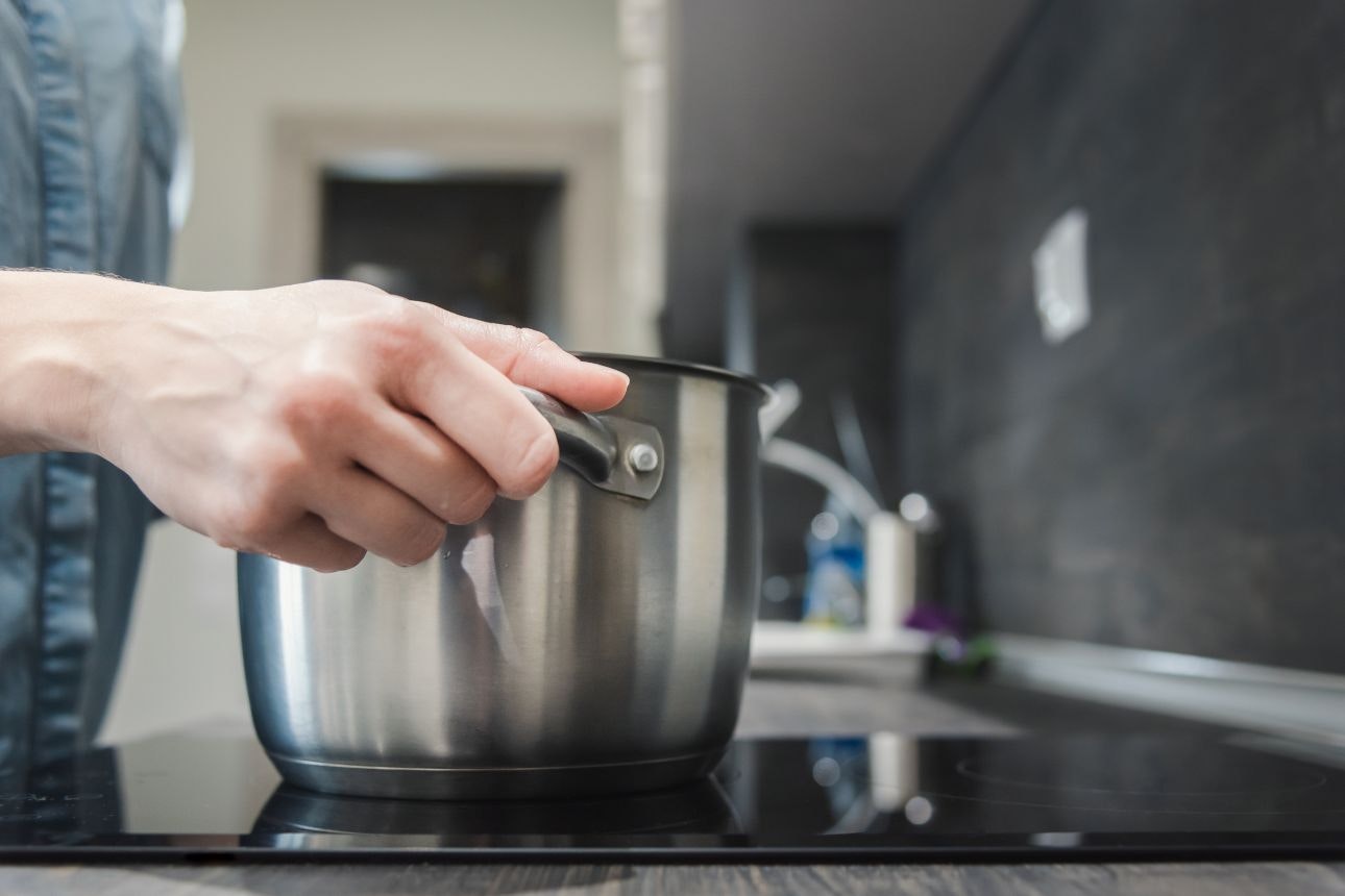Image of a pot on a cooktop