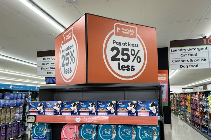 Image of supermarket special sign