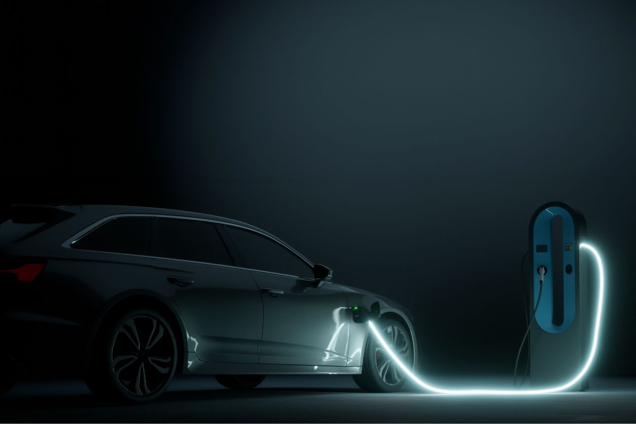 Image of a charging car