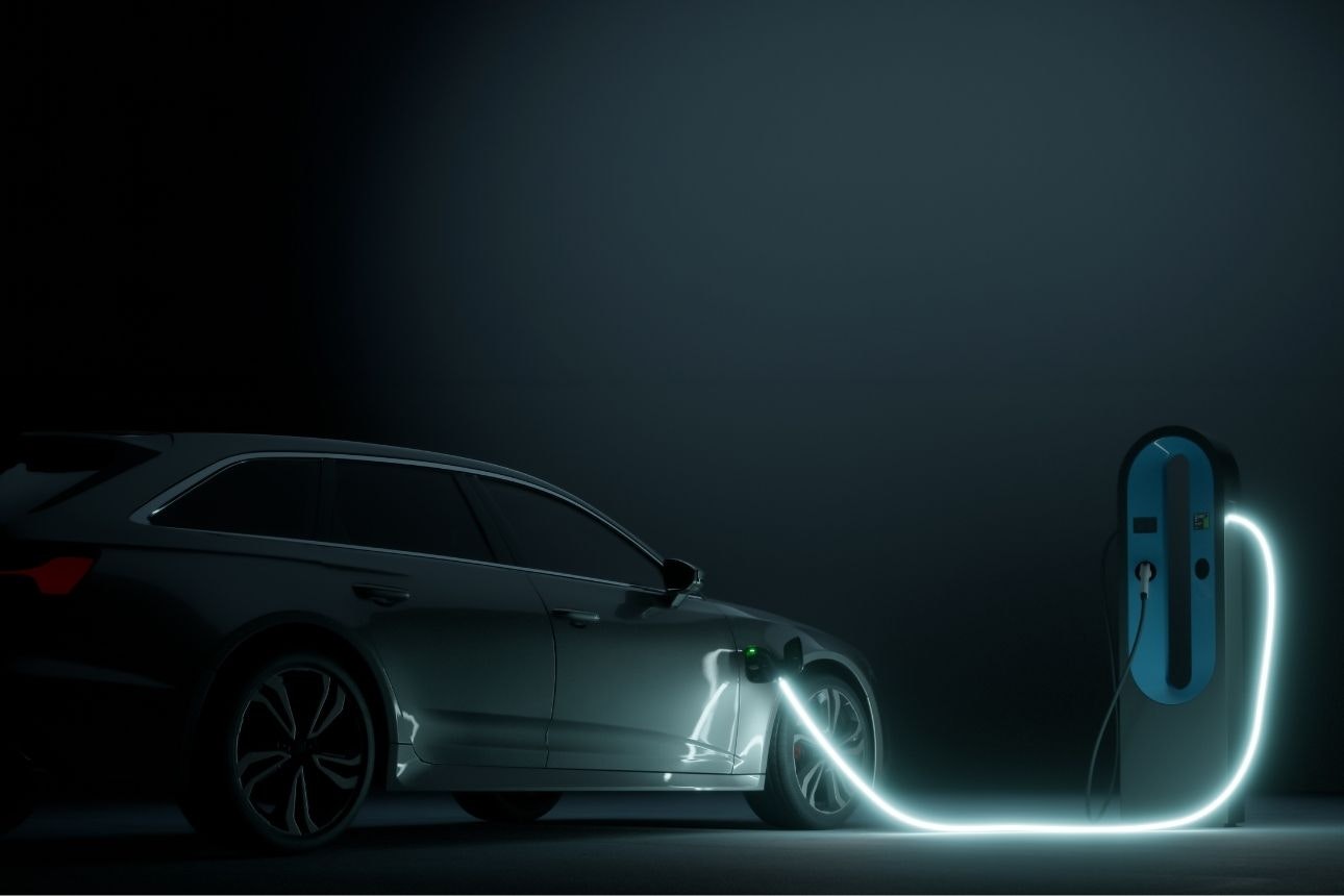 Image of a charging car