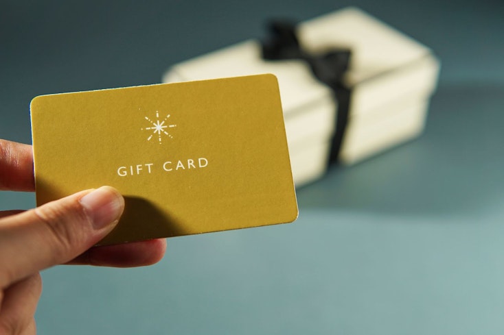Image of a gift card