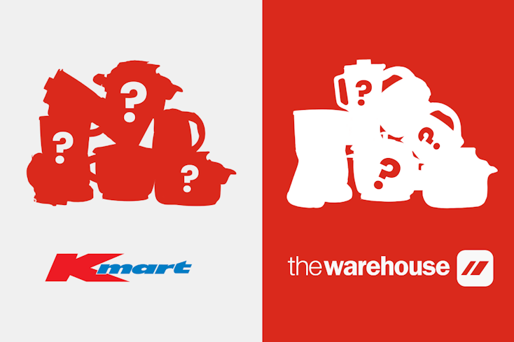 Graphic of Kmart and The Warehouse appliances