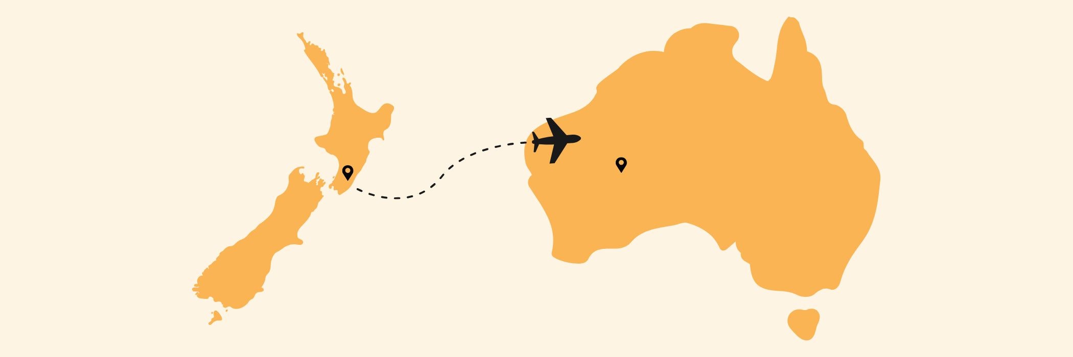 Image of New Zealand and Australia