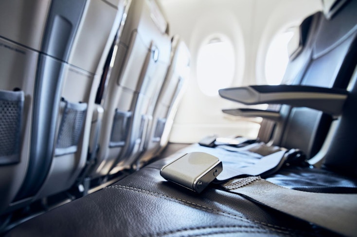 Photo of plane seats