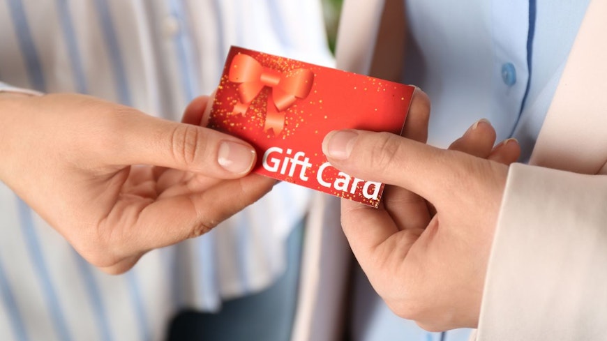 Image of a gift card