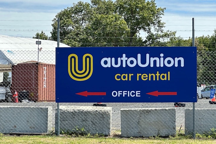 AutoUnion car rental sign