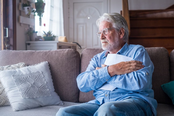 Elderly in a retirement home