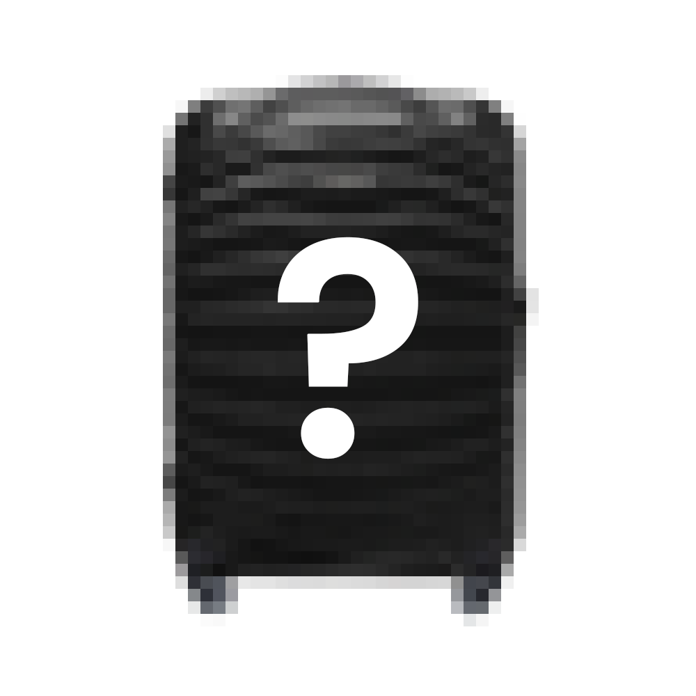 Graphic of a suitcase with question mark symbol.