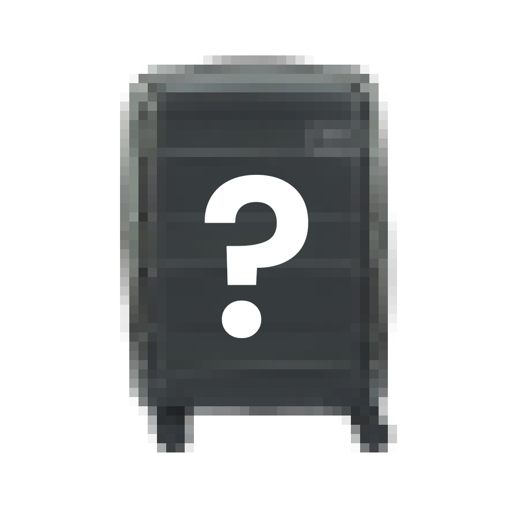 Graphic of a suitcase with question mark symbol.
