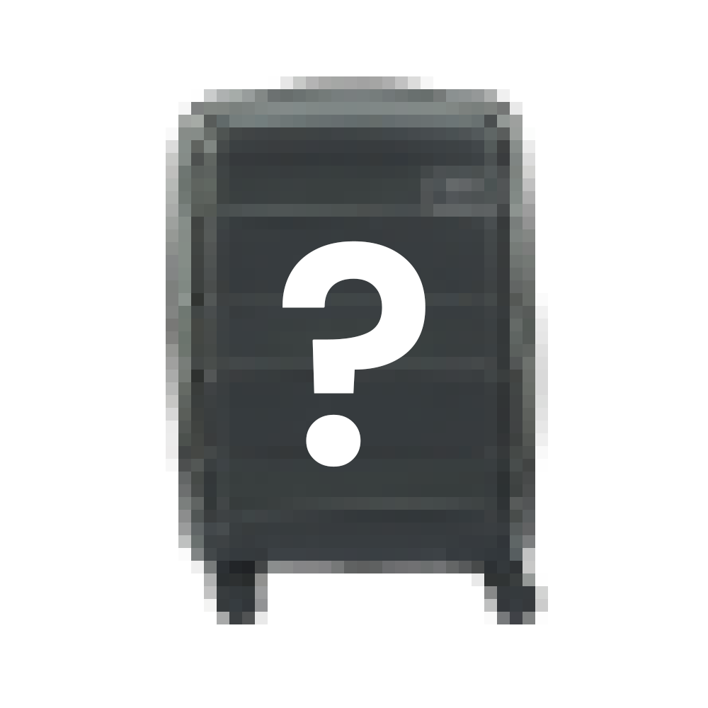 Graphic of a suitcase with question mark symbol.