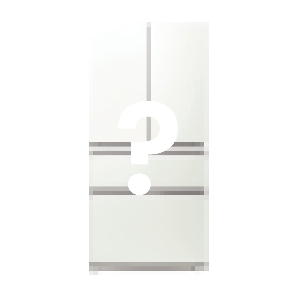 Graphic of a fridge with question mark symbol.