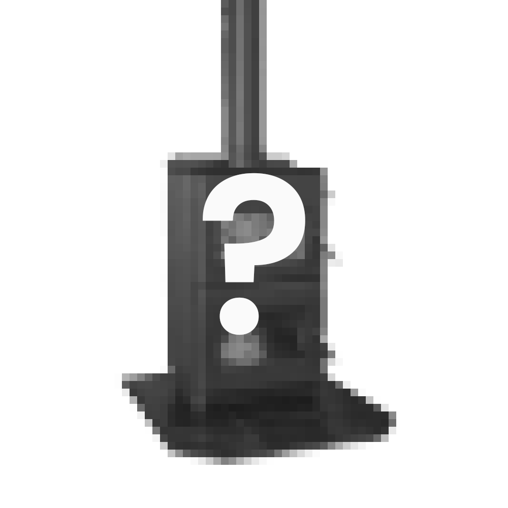 Graphic of a woodburner with question mark symbol.
