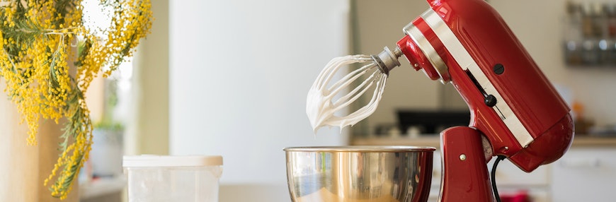 Red food mixer