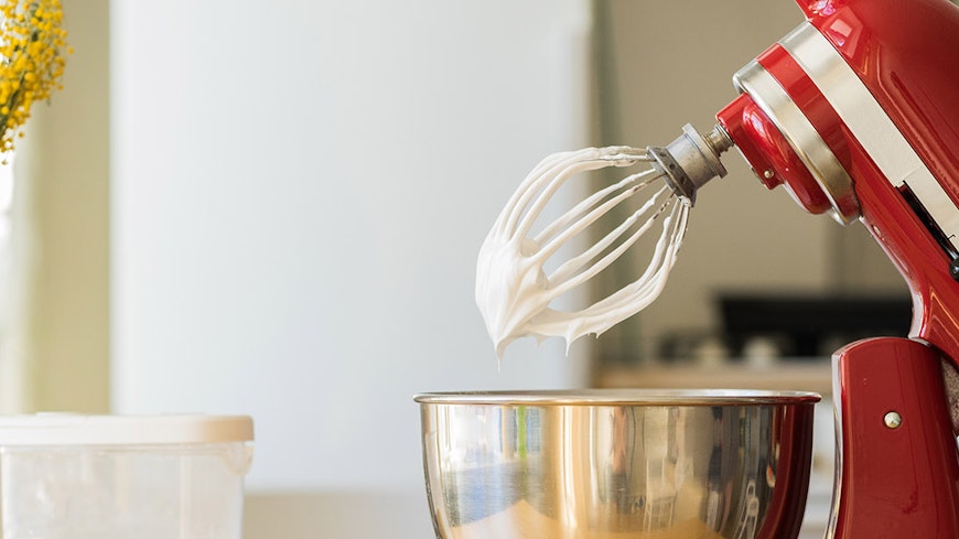 Red food mixer