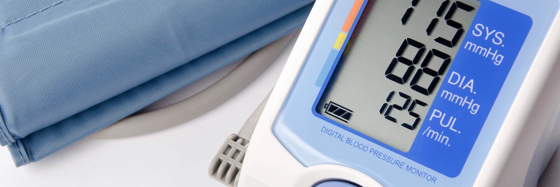 Image of blood pressure monitor device.