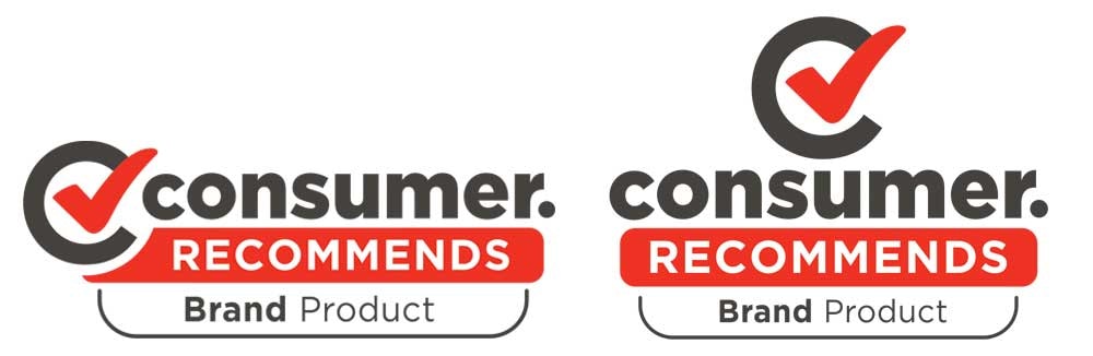 Consumer Recommends logo examples.