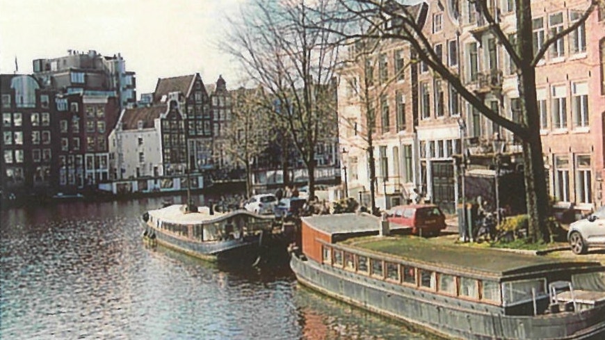 Photo of a canal in Amsterdam, printed with the HP Sprocket.