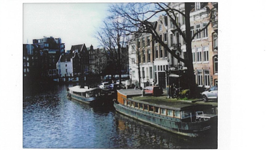 Photo of a canal in Amsterdam, printed with the Fujifilm Instax Mini Link.