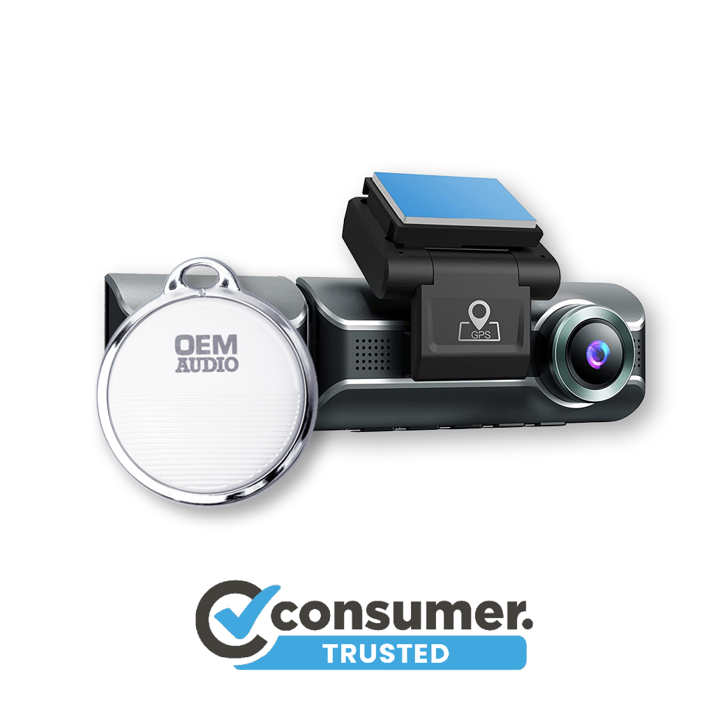 OEM Audio AZDome M550 Pro 3 Channel Dash Camera & Hardwire Kit.