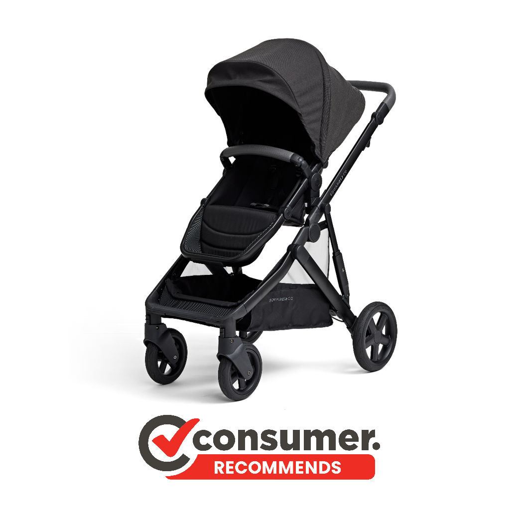 Edwards & Co Olive Black Luxe Stroller RRP $1,189.